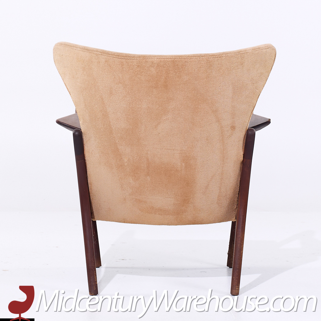 Adrian Pearsall for Craft Associates 2291-c Mid Century Walnut Lounge Chair - Pair