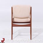 Arne Vodder for Sibast Elle and Ella Mid Century Teak Side and Captains Dining Chairs - Set of 6