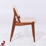 Arne Vodder for Sibast Elle and Ella Mid Century Teak Side and Captains Dining Chairs - Set of 6