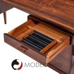 Arne Vodder for Sibast Model 209 Mid Century Rosewood Desk with Return | Mid Century Modern Furniture - Mid Century Furniture Chicago Arne Vodder for Sibast Model 209 Mid Century Rosewood Desk with Return