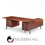 Arne Vodder for Sibast Model 209 Mid Century Rosewood Desk with Return | Mid Century Modern Furniture - Mid Century Furniture Chicago Arne Vodder for Sibast Model 209 Mid Century Rosewood Desk with Return