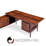 Arne Vodder for Sibast Model 209 Mid Century Rosewood Desk with Return | Mid Century Modern Furniture - Mid Century Furniture Chicago Arne Vodder for Sibast Model 209 Mid Century Rosewood Desk with Return