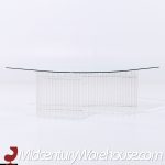 Charles Hollis Jones Mid Century Tambour Lucite Coffee Table