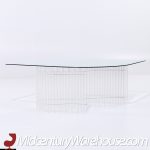 Charles Hollis Jones Mid Century Tambour Lucite Coffee Table