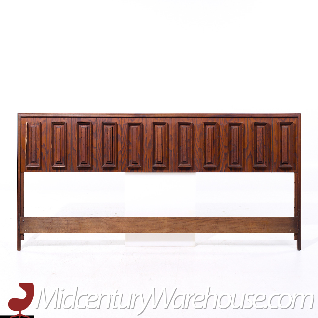 Dillingham Mid Century Pecky Cypress King Headboard