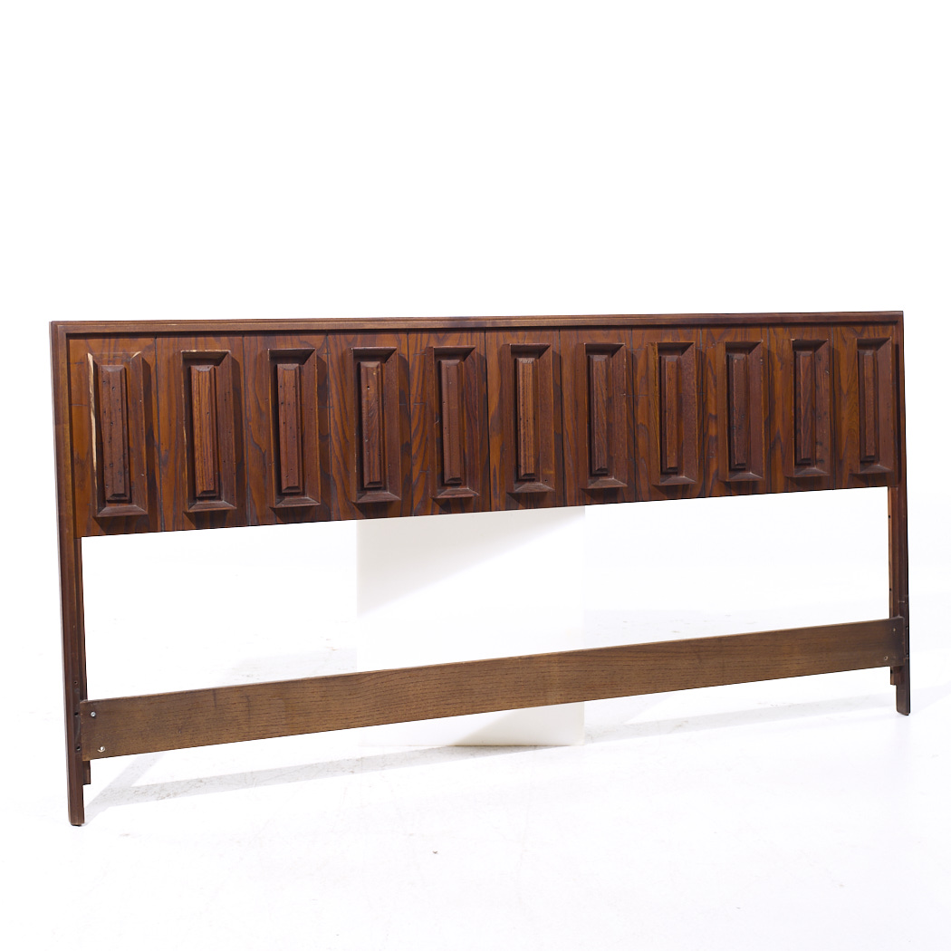 Dillingham Mid Century Pecky Cypress King Headboard