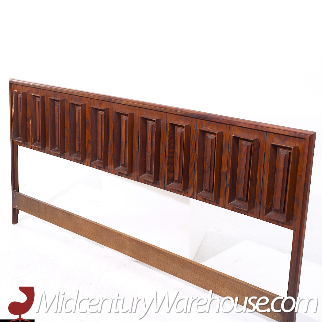 Dillingham Mid Century Pecky Cypress King Headboard