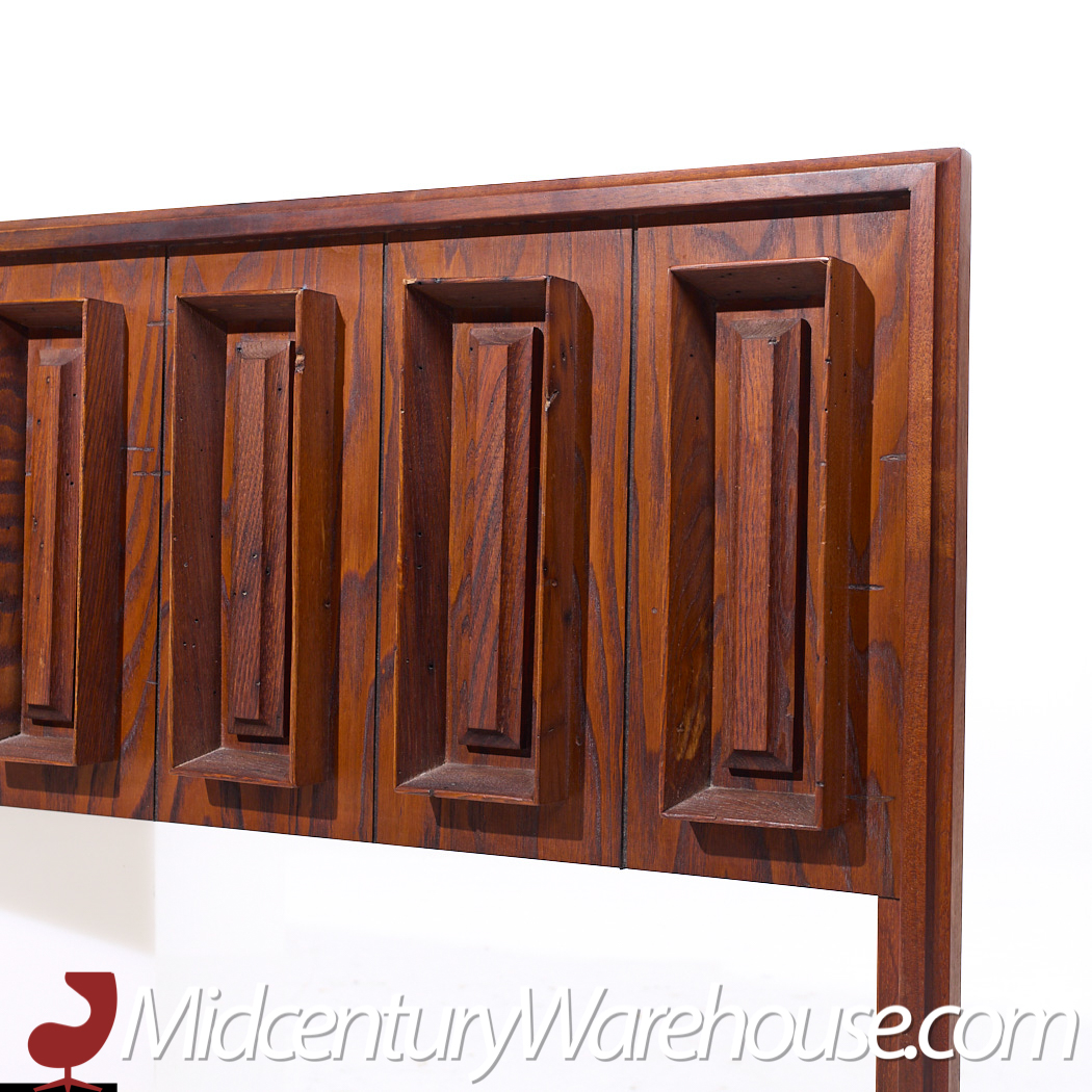 Dillingham Mid Century Pecky Cypress King Headboard