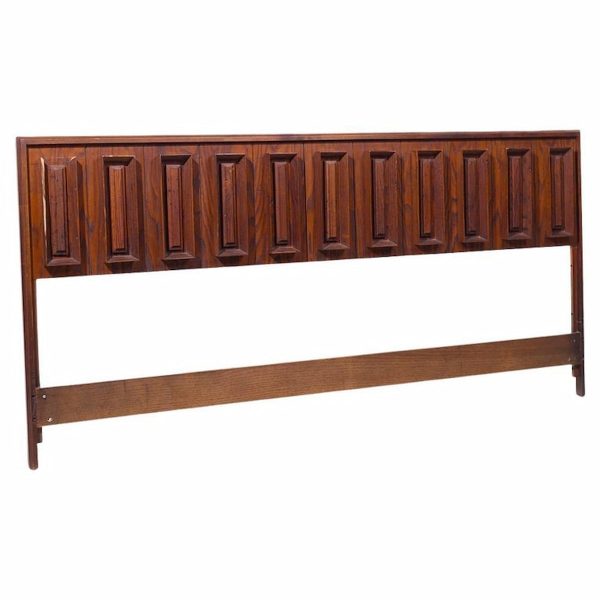 Dillingham Mid Century Pecky Cypress King Headboard