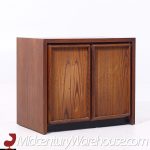 Dillingham Mid Century Pecky Cypress Nightstands - Pair