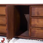 Dillingham Mid Century Pecky Cypress Lowboy Dresser