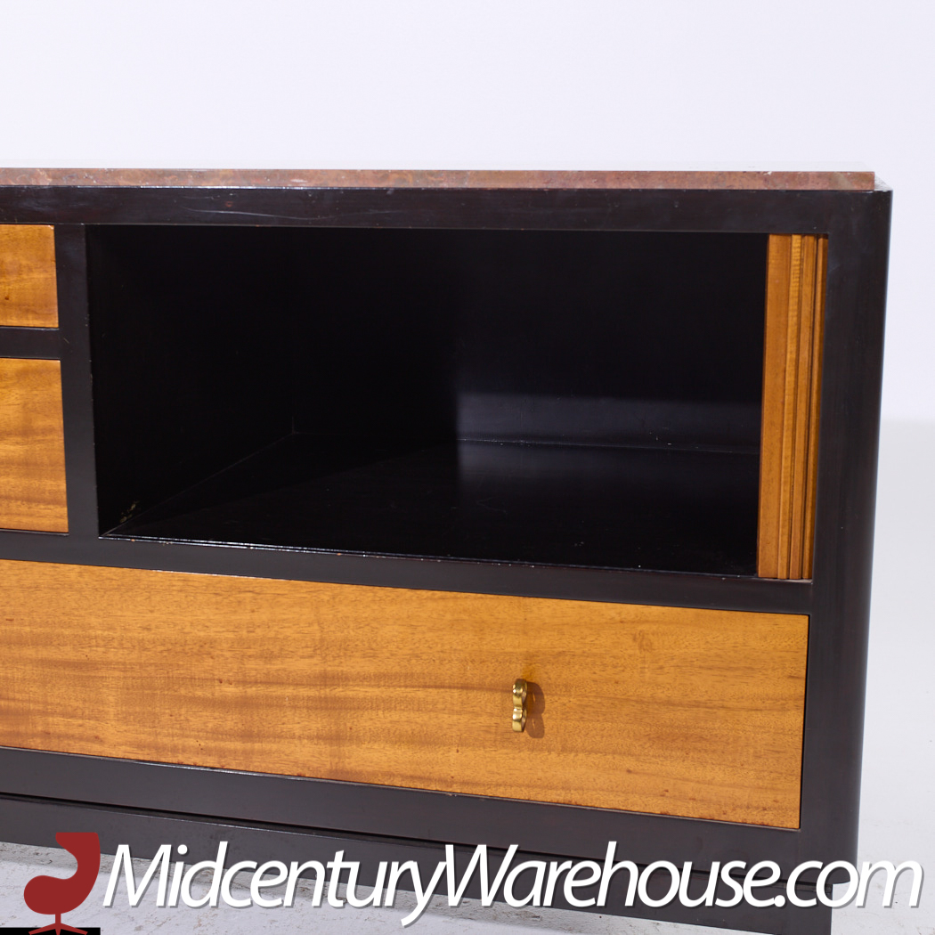 Edward Wormley for Dunbar Model 5466 Mid Century Tambour Door Credenza