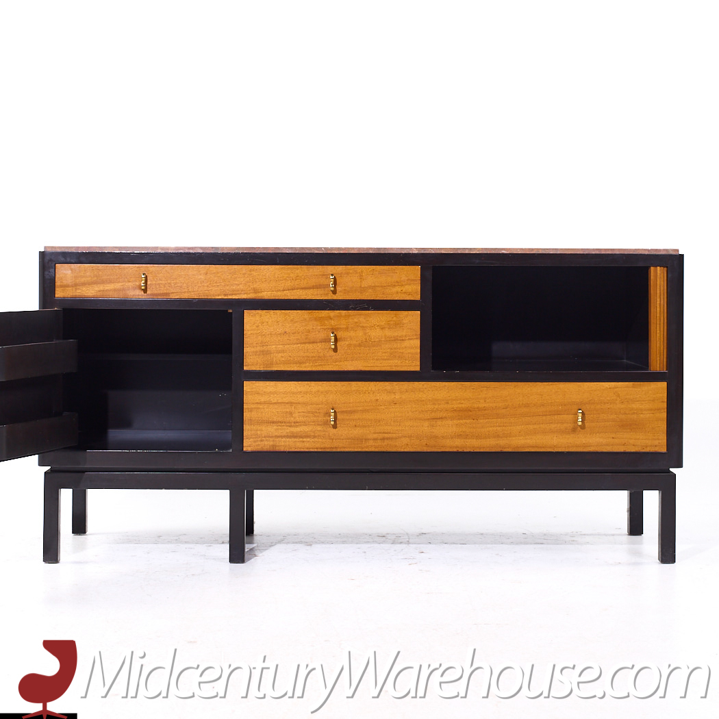 Edward Wormley for Dunbar Model 5466 Mid Century Tambour Door Credenza