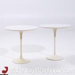 Eero Saarinen for Knoll Mid Century Tulip Side Tables - Pair