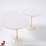 Eero Saarinen for Knoll Mid Century Tulip Side Tables - Pair