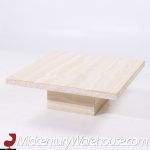 Ello Style Mid Century Travertine Coffee Table