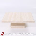 Ello Style Mid Century Travertine Coffee Table