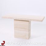 Ello Style Mid Century Travertine Console Table