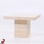 Ello Style Mid Century Travertine Side Table