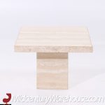 Ello Style Mid Century Travertine Side Table