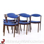 Erik Kirkegaard Model 49 Mid Century Danish Teak Chairs Dining Chairs - Set of 6