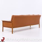 Fredrik Kayser Model-934 Mid Century Teak and Leather Sofa