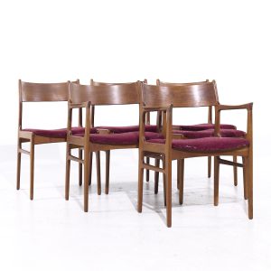 Funder-schmidt & Madsen Mid Century Danish Teak Dining Chairs - Set of 6