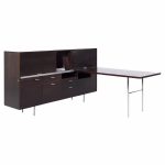 George Nelson for Herman Miller Mid Century Desk with Return