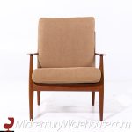 Grete Jalk for France and Son F118 Mid Century Danish Teak Lounge Chairs - Pair