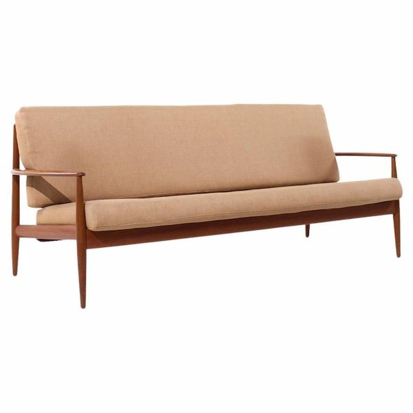 grete jalk for france and son mid century danish teak sofa