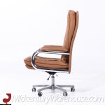 Guido Faleschini for Mariani Mid Century "big" Italian Leather Executive Desk Chair