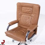 Guido Faleschini for Mariani Mid Century "big" Italian Leather Executive Desk Chair