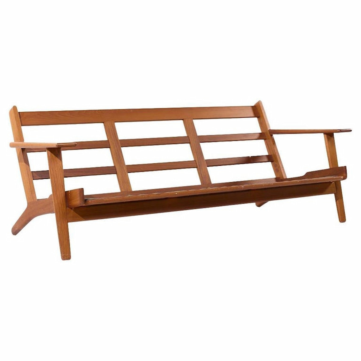 Hans Wegner for Getama Ge 290 Mid Century Danish Oak Sofa