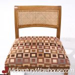 Harvey Probber Mid Century Bleached Mahogany and Cane Dining Chairs - Set of 6