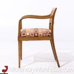 Harvey Probber Mid Century Bleached Mahogany and Cane Dining Chairs - Set of 6