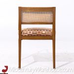 Harvey Probber Mid Century Bleached Mahogany and Cane Dining Chairs - Set of 6