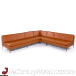 Harvey Probber Mid Century Brass Sectional Sofa