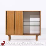 Harvey Probber Mid Century Brass and Mahogany Credenza