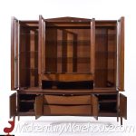 Helen Hobey Baker Mid Century Walnut Credenza and Hutch