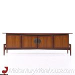 Helen Hobey Baker Mid Century Walnut Credenza and Hutch