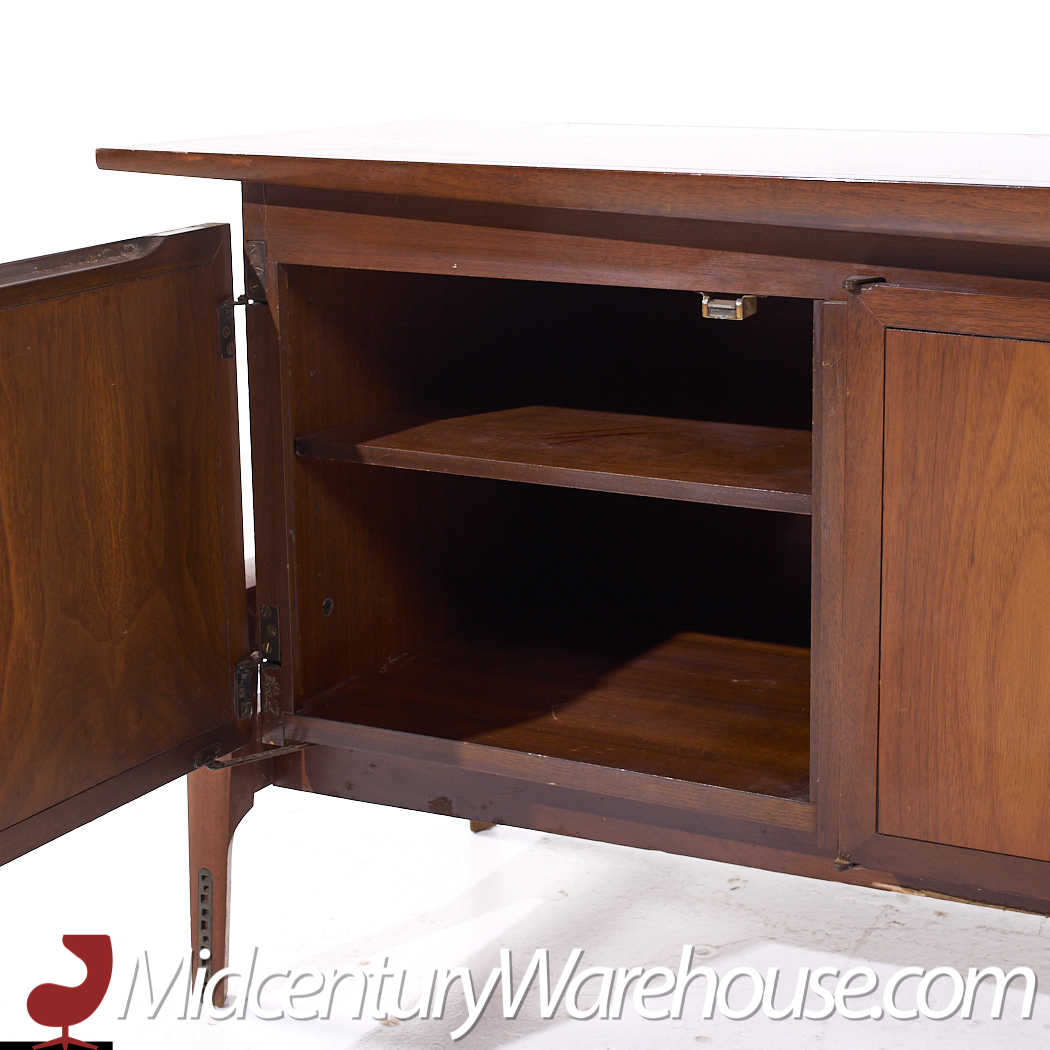 Helen Hobey Baker Mid Century Walnut Credenza and Hutch