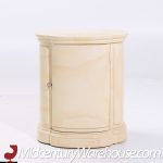 Henredon Mid Century Faux Goatskin Side Tables - Pair