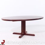 Interform Mid Century Danish Rosewood Expanding Dining Table with 2 Leaves