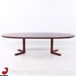 Interform Mid Century Danish Rosewood Expanding Dining Table with 2 Leaves