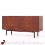 Jack Cartwright for Founders Mid Century Walnut Lowboy Dresser