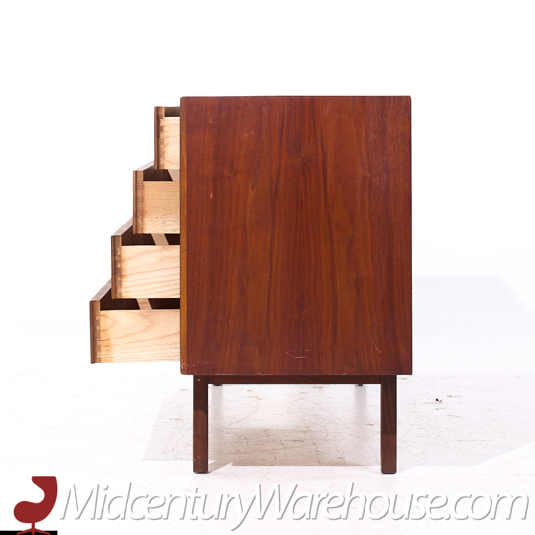 Jack Cartwright for Founders Mid Century Walnut Lowboy Dresser