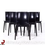 Josep Lluscà for Cassina Cos Mid Century Italian Leather Dining Chairs - Set of 6