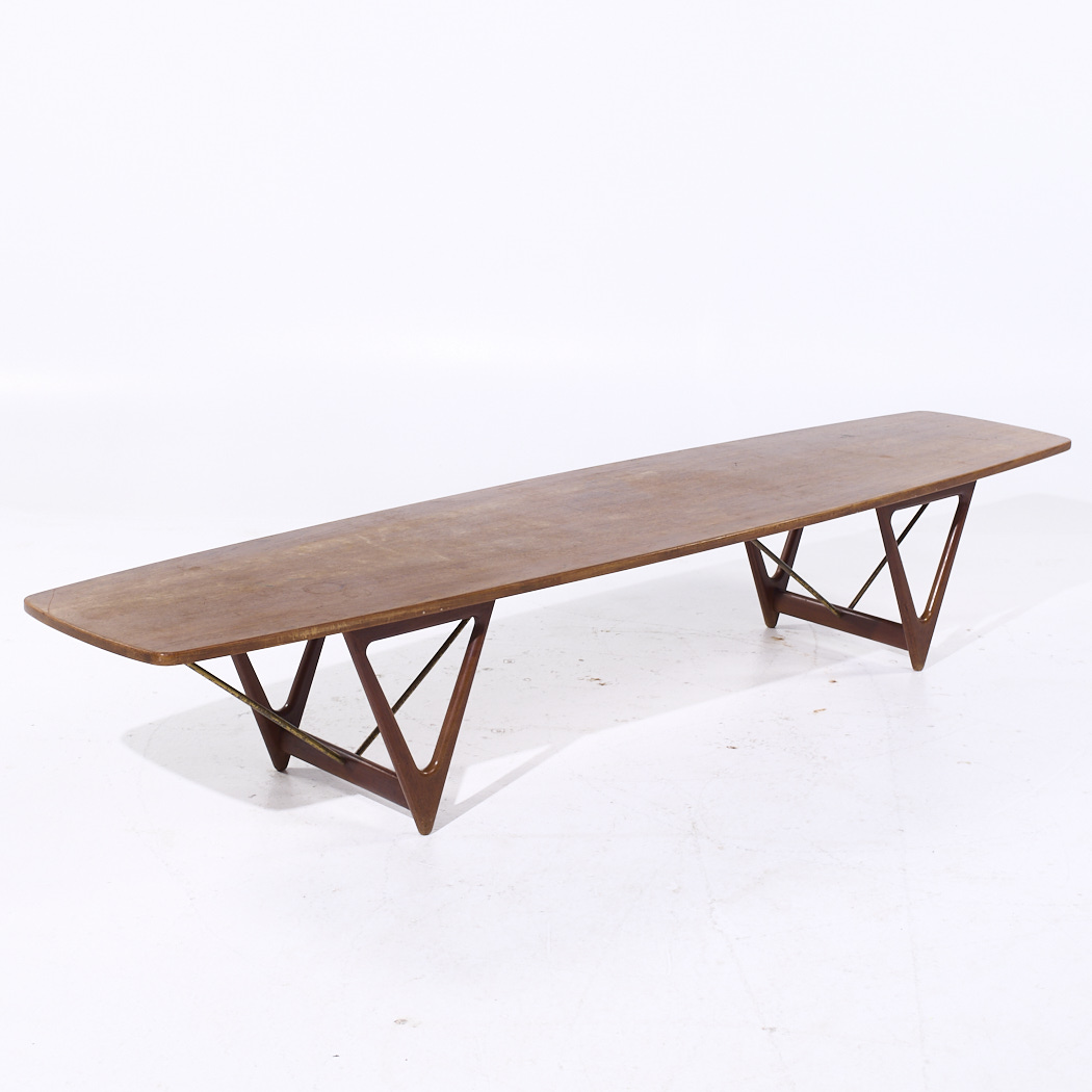 Kurt Østervig for Jason Møbler Mid Century Extra Large Danish Teak Coffee Table