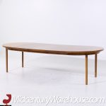 Mastercraft Mid Century Burlwood Expanding Dining Table with 3 Leaves