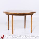 Mastercraft Mid Century Burlwood Expanding Dining Table with 3 Leaves